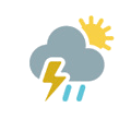 Wednesday 10/2 Weather forecast for Draguignan, France, Thunderstorm with rain